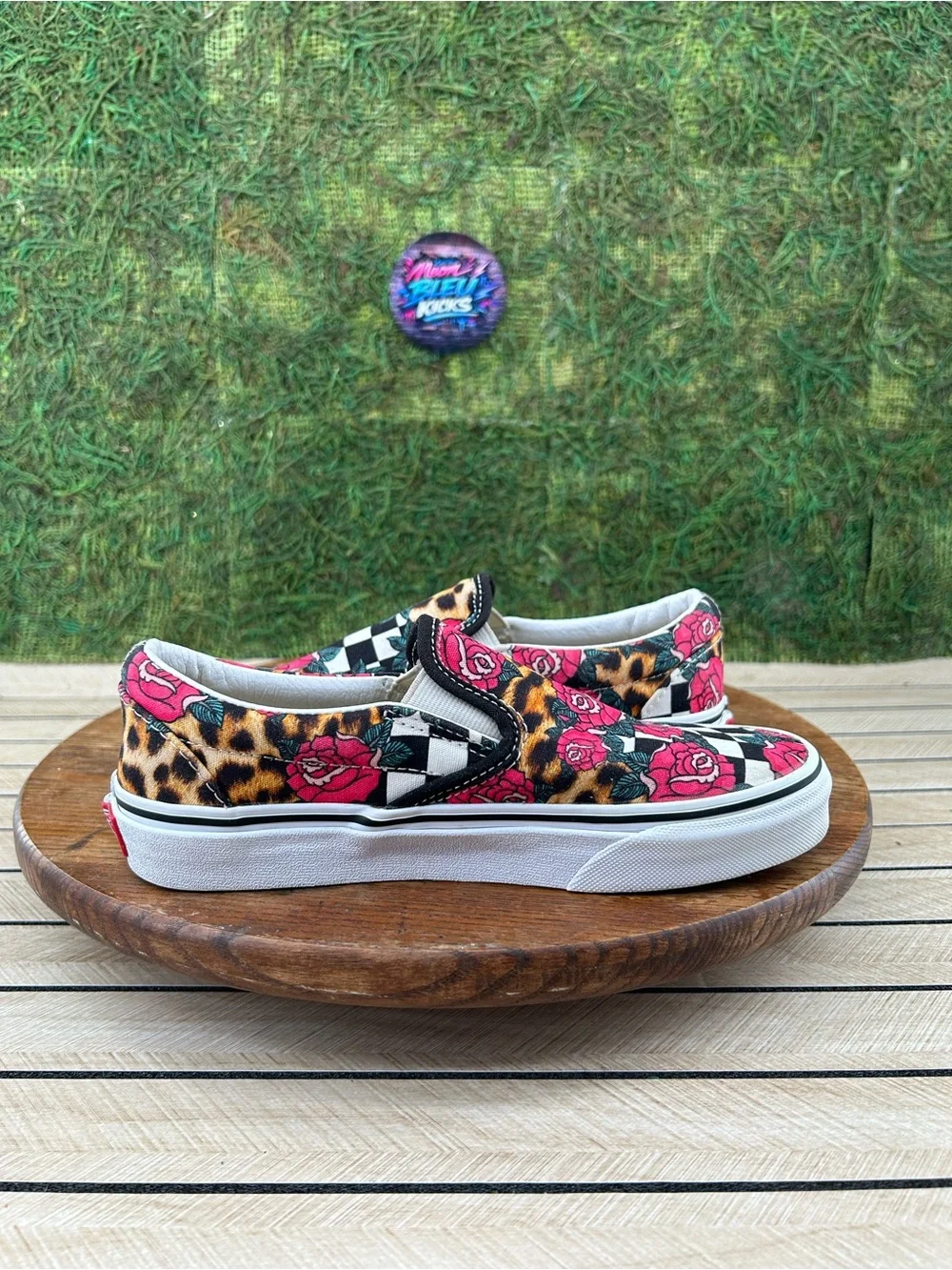 Vans Classic Slip-On 'Rose Animal Checkerboard'